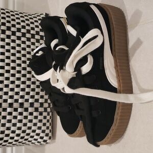 Womens Fenty × puma creeper Phatty, size 40, blk/ white. NEW without box!